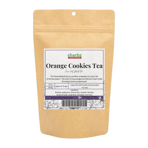 Orange Cookies Tea