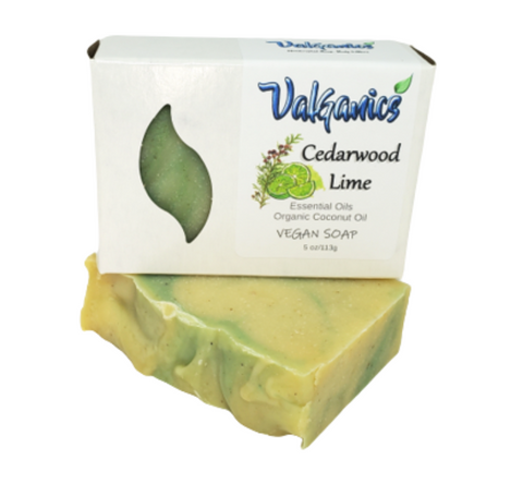 Cedarwood Lime Vegan Soap